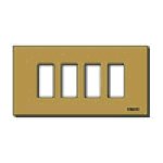 Placca 4 Moduli 504 Bronzo Scatto